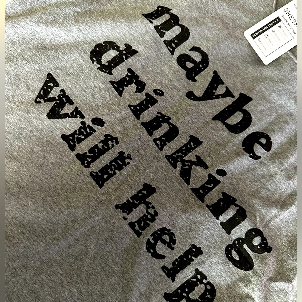 Cute beachy tank top Maybe Drinking Will Help